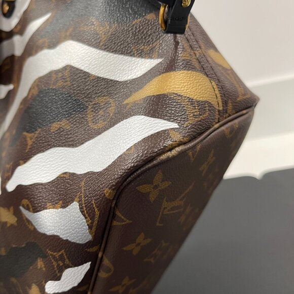 Louis Vuitton Monogram Neverfull MM Gold/Silver (JB1064) - Picture 6 of 16